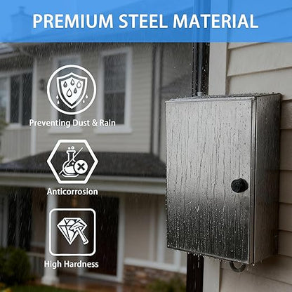 Electrical Enclosure 20x16x8, 304 Stainless Steel Enclosure IP66 Waterproof and