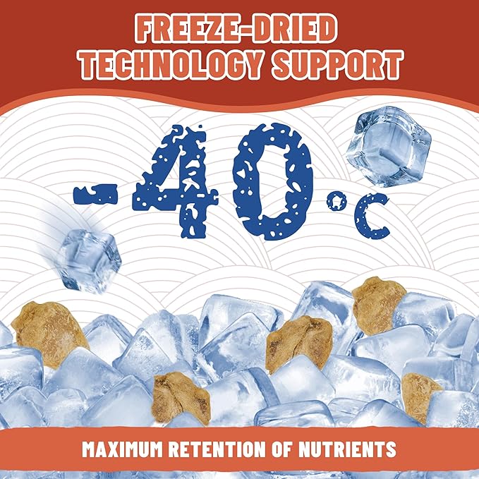 Just Try 6 oz Freeze-Dried Chicken Heart Dog & Cat Treats - Single Ingredient, Grain-Free, High Protein Training Treats Snacks