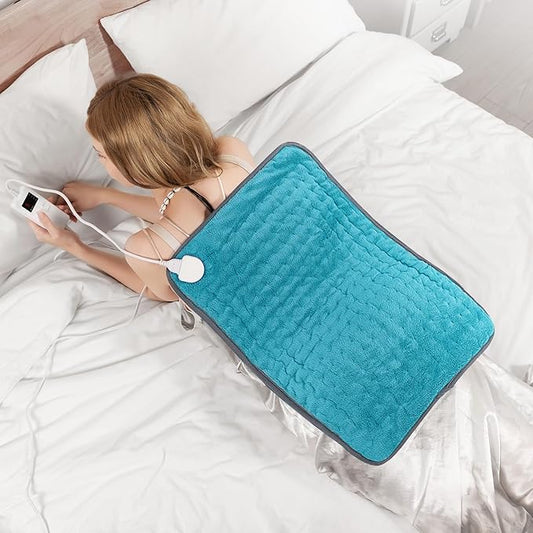 Electric Heating Pad for Seniors, Moist Heat Option, Auto Shut-Off & Washable