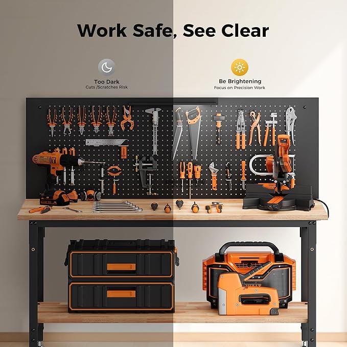 60" Work Bench Adjustable Height