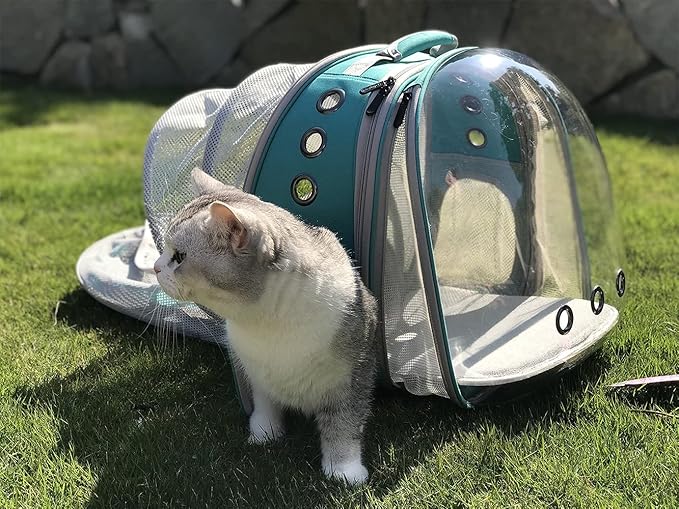 Dual Expandable Cat Backpack Carrier, Fit up to 20 lbs, Expandable Pet Carrier Backpack for Large Fat Cat and Small Puppy