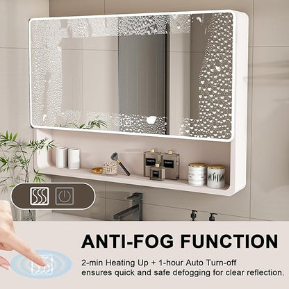 35x28 Inch Bathroom Mirror Cabinet