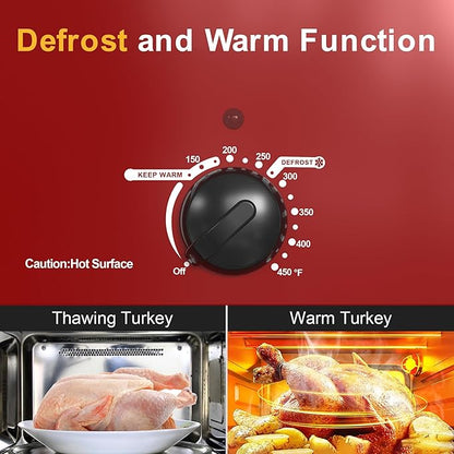 Sunvivi Roaster Oven with Self-Basting Lid, 20 Quart Electric Roaster with