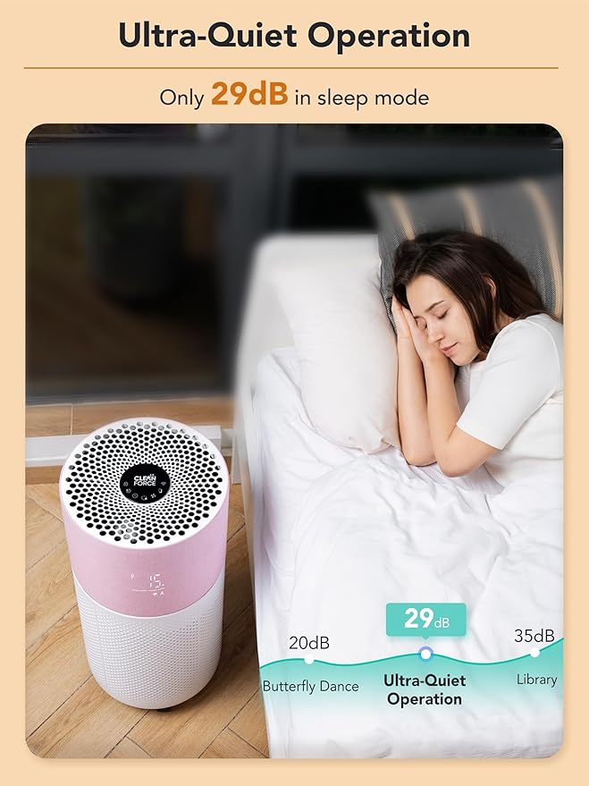 CleanForce Air Purifiers for Home Large Room Up to 2550 ft², H13 HEPA Air