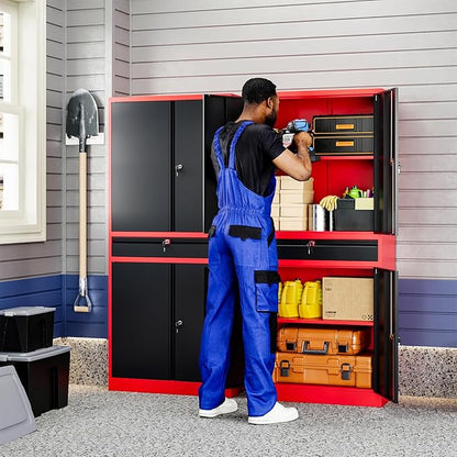 Yizosh Metal Garage Storage Cabinet