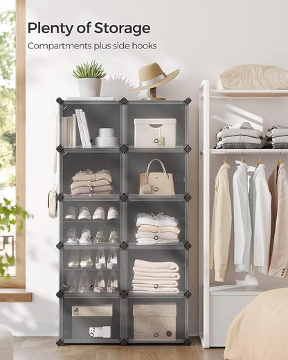 SONGMICS Shoe Rack Organizer, 10-Tier Shoe Storage Cabinet