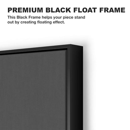 Death Star Inspired Canvas Print Wall Art | Futuristic Space Station Artwork | Smooth Surface Home Decor – Various Sizes (36in x 24in Modern Black Framed)