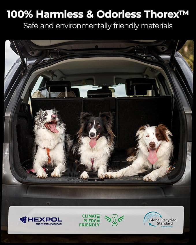 3W Cargo Liner Fit for Honda Odyssey 2018-2025 2026 Custom Fit Trunk Liner Mini Passenger Van, All Weather Use Heavy Duty Trunk Mat Black