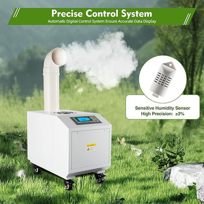 Humidifier Large Room, 10L 6.6Lbs/H Industrial Ultrasonic Mist Maker