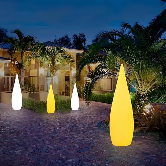 Outdoor Water Drop Lights, Waterproof Lawn Light, Courtyard Garden Terrace Atmosphere Lights, Landscape Courtyard Decorations Floor Lamps, Path Light, Modern Holiday Lamps