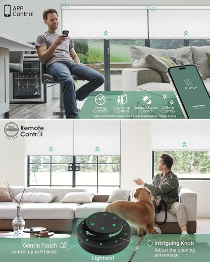 Yoolax Motorized Blinds with Remote, Smart Blinds