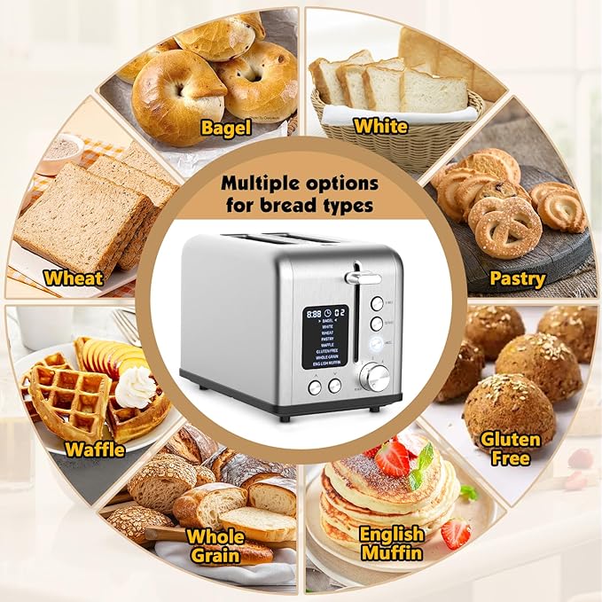 2-Slice Bagel Toaster Stainless Steel