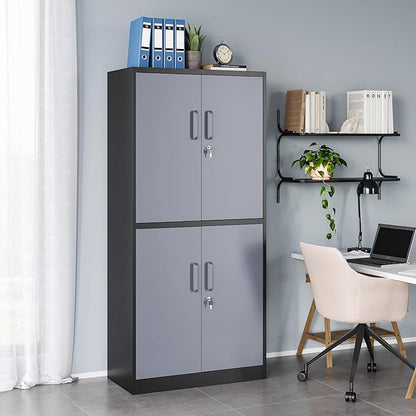 MIIIKO Metal Garage Storage Cabinet