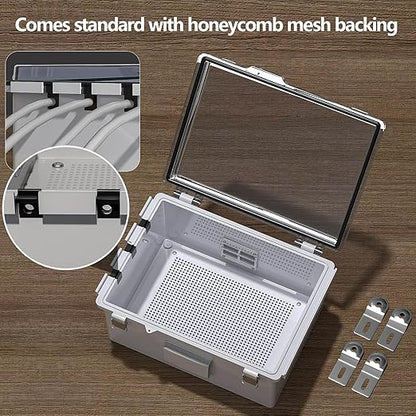 ABS Electrical Junction Box, Ventilated Design, Cable Grommets, IP65 Waterproof