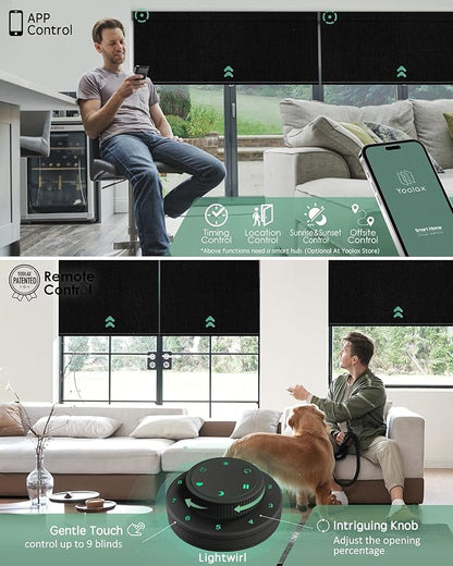 Yoolax Motorized Blinds with Remote, Smart Blinds
