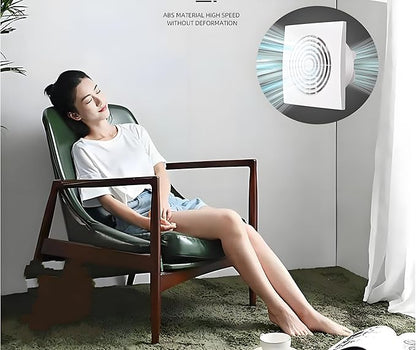 JOANAJO 6 Inch Exhaust Fan Bathroom Exhaust Fan Damper ABS Waterproof