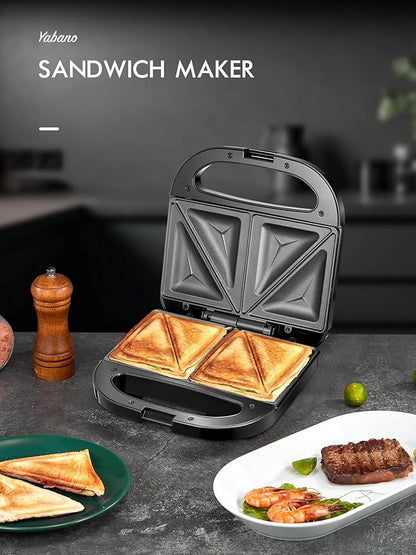 Sandwich Maker, Yabano Toaster and Electric Panini Grill