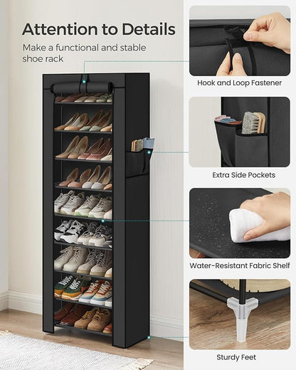 SONGMICS 10-Tier Shoe Rack, Shoe Storage Cabinet