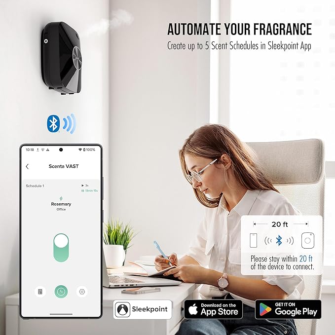 Airversa Smart Waterless Essential Oil Diffuser, 400mL Capacity