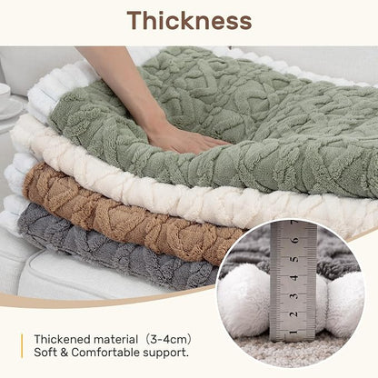 Couch Cover for Dogs, Washable Non Slip Sofa Covers for 2 Cushion Couch Pet Friendly Fuzzy Sofa Protector&Bed Mat for Pets (27.6"x59.06" Dark Gray)