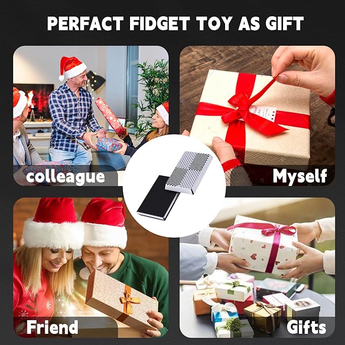 Fidget Slider, Metal Fidget Toy Adults-Smooth Operation