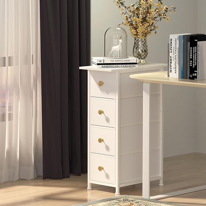 GiftGo Narrow Dresser Cabinet Vertical Slim Dresser Chest of Drawers Skinny