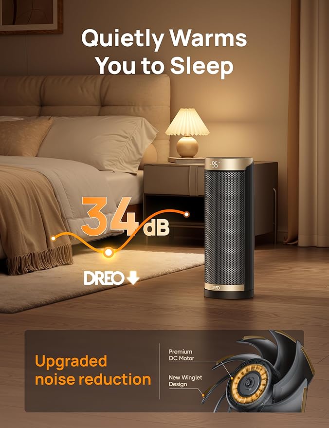 DREO Space Heater, 1500W Electric Heaters