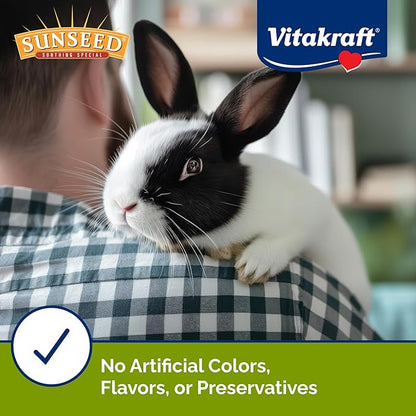 Vitakraft Sunseed Vita Prima Daily Adult Rabbit Food 8 lb Bag with Timothy Hay Pellets Vegetables and Fruits Providing Wholesome Daily Nutrition for Happy Healthy Rabbits