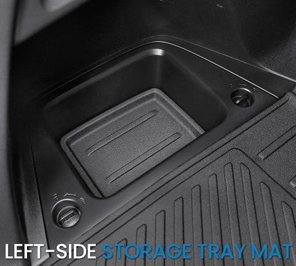 Cargo Mat for Honda Pilot 2026 2025 2024 2023, All Weather TPE Trunk Mat with Backrest Mat Left Storage Tray Mat Car Accessories for Pilot (Cargo Mat with Backrest Mats)
