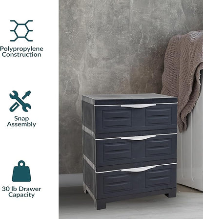 Sunnydaze 29.5" H 3-Tier Storage Cabinet
