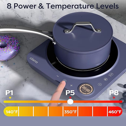 CIARRA CATIH1A-M Portable Induction Cooktop, Slim Single Electric Countertop