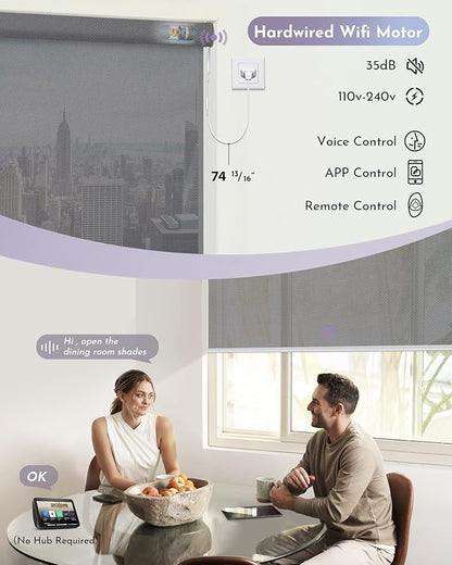 Graywind Motorized Solar Shades Compatible