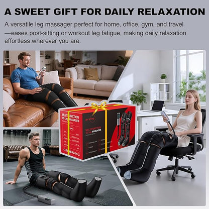 Leg Massager with Heat and Compression, Foot Massager