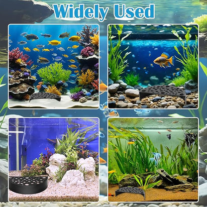 2Pcs Black Shrimp Cave Ornaments, Good Size Half Moon Shrimp House Decor, Fish Hiding Tools Supplies, Accessories Decor Supplies Can Be Used in Aquariums