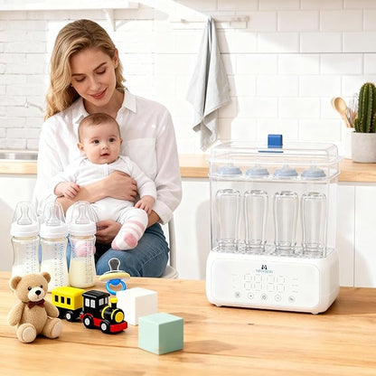 Mammy Bunny 3-in-1 Baby Bottle Sterilizer and Dryer – 6 Smart Modes