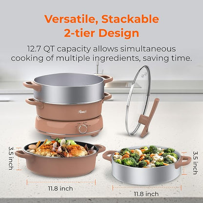 Rosewill 12.7 QT Electric Hot Pot Slow Cooker