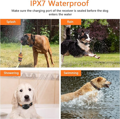 Dog Training Collar, IPX7 Waterproof Dog Shock Collar