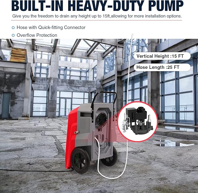 MOUNTO 180Pints Commercial Dehumidifier