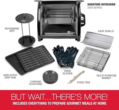 Ronco Showtime Large Capacity Rotisserie & BBQ Oven Modern Edition, Simple