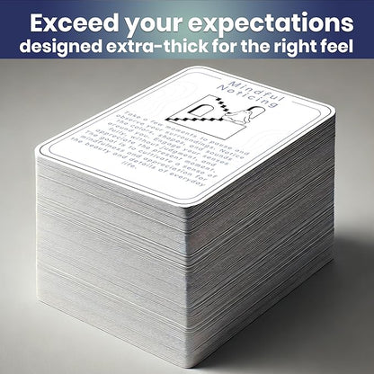 QUOKKA Meditation Cards - 120 Cards for Adults - Anxiety Relief Items Affirmation Cards for Mental Health - Calming Self Care for Women - Perfect Mindfulness Gift for Adult