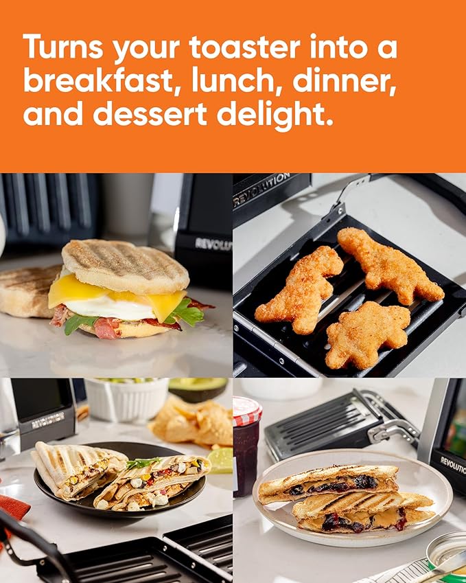 Revolution Toastie Press Conveniently Toast Delicious Grilled Cheeses,