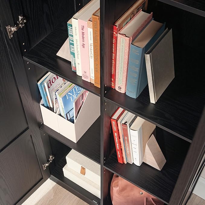 Sauder Tall Storage Cabinet, 4 Adjustable Shelves