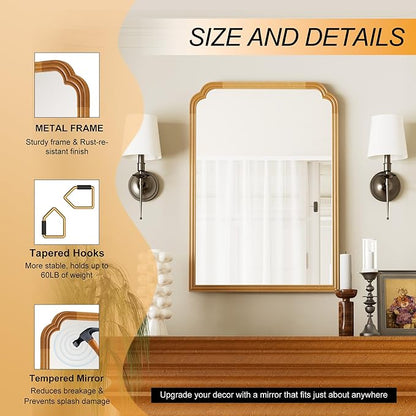 Wood Mirror for Bathroom