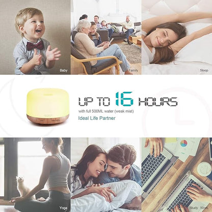 ASAKUKI Smart Wi-Fi Essential Oil Diffuser, App and Voice Control Compatible