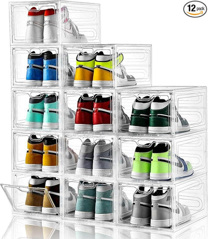 12 Pack Large Shoe Storage Box, Shoe Containers