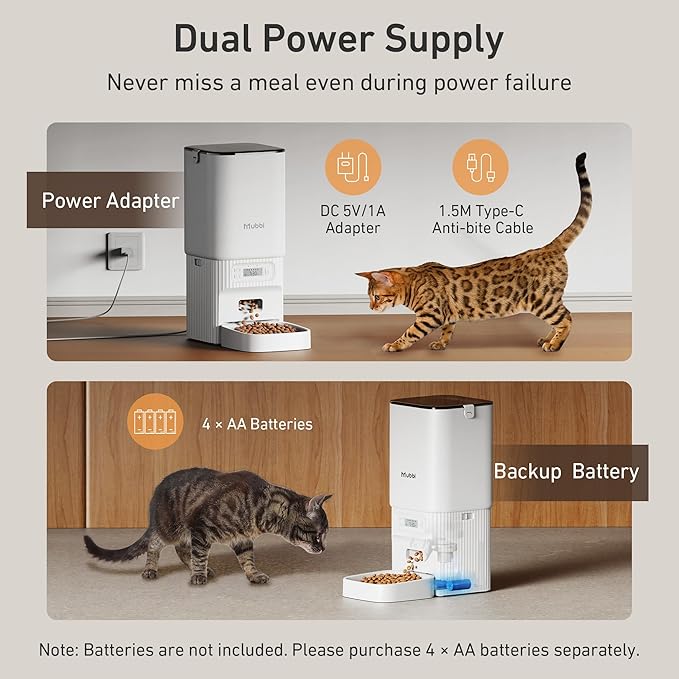 Automatic Cat Feeders, 7L/29 Cups Automatic Dog Feeder