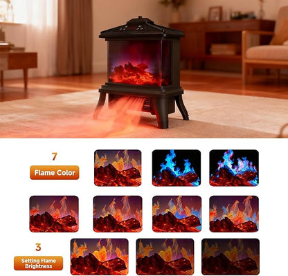 18-inch Freestanding Electric Fireplace, Equipped