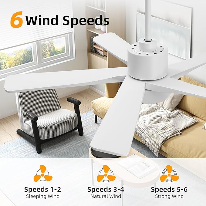 WINGBO 48 Inch DC Ceiling Fan