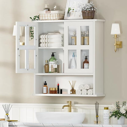 Modern Hanging Bathroom Cabinet, Sturdy Wooden Medicine Cabinet