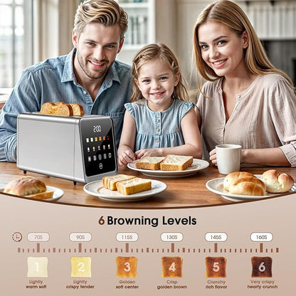 Touch Screen Toaster 2 Slice, Smart Digital
